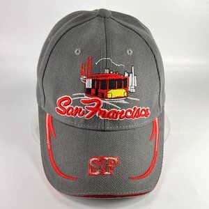 San Francisco Baseball Strap Back Cap Hat Lanza Gray Souvenir Outdoor Mens